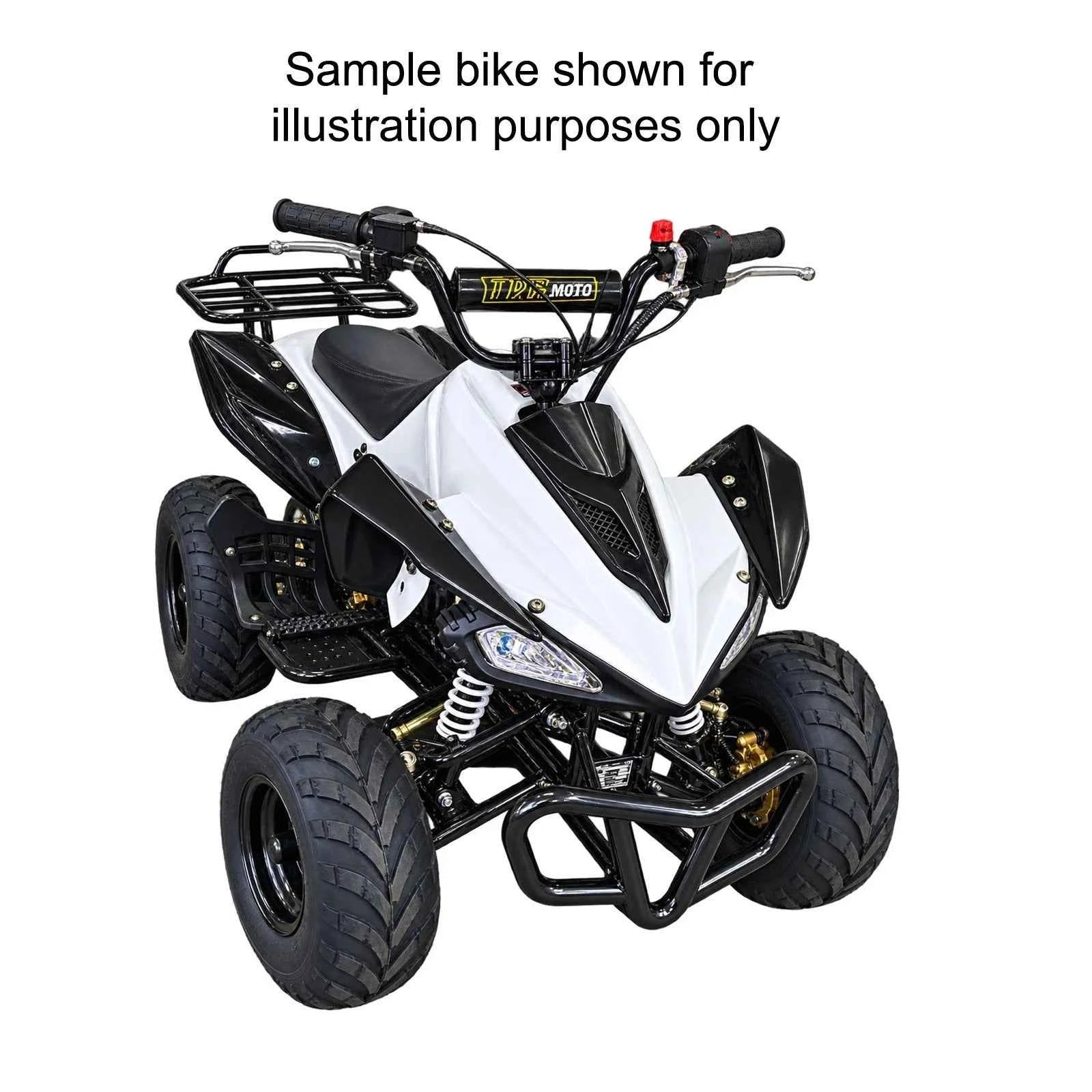 Plastics Fairing Body Cover Set for 110cc 125cc ATV Sport Quad Bike Fender Black and White