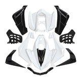 Plastics Fairing Body Cover Set for 110cc 125cc ATV Sport Quad Bike Fender Black and White