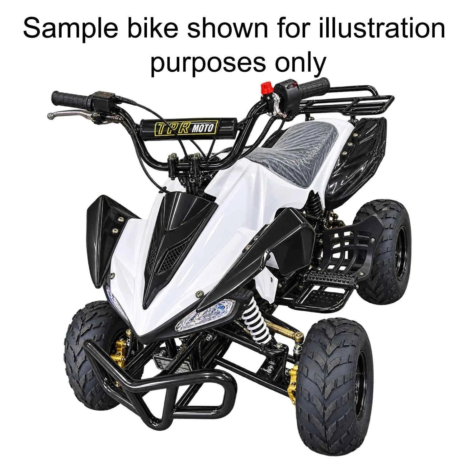Plastics Fairing Body Cover Set for 110cc 125cc ATV Sport Quad Bike Fender Black and White