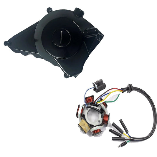 Engine Cover 6-coil Stator Magneto Stator For 50cc 70cc 110cc 125cc Engine Lifan Loncin Dirt Bikes