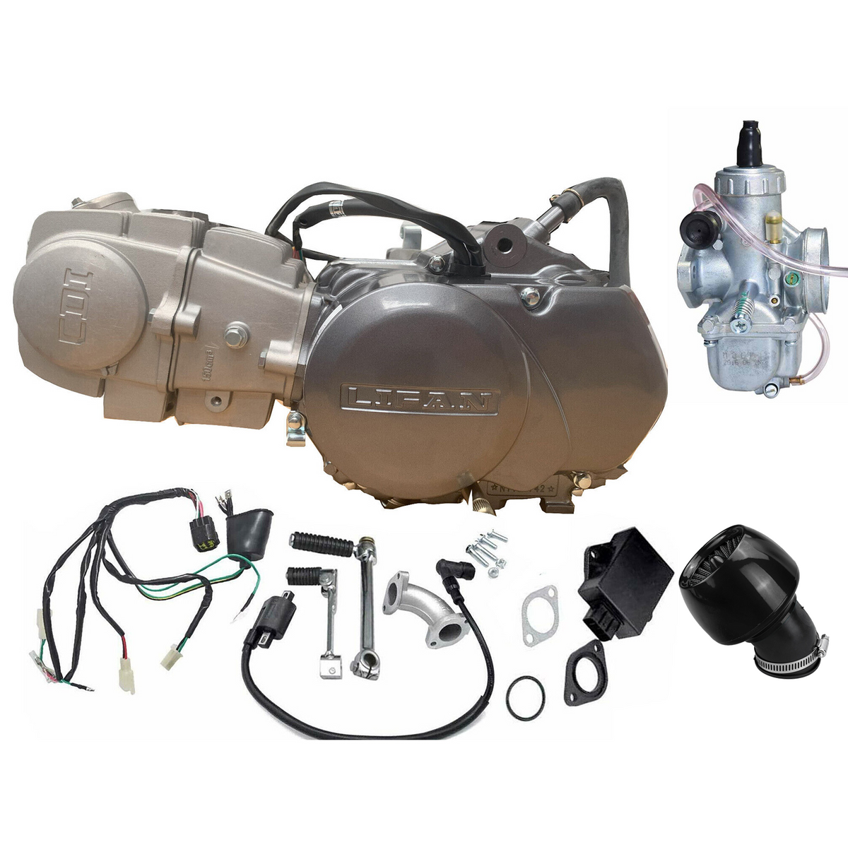 Lifan150cc Engine Manual Kick Start Motor For Thumpstar Atomik Dirt Trail Pit Bike - TDRMOTO