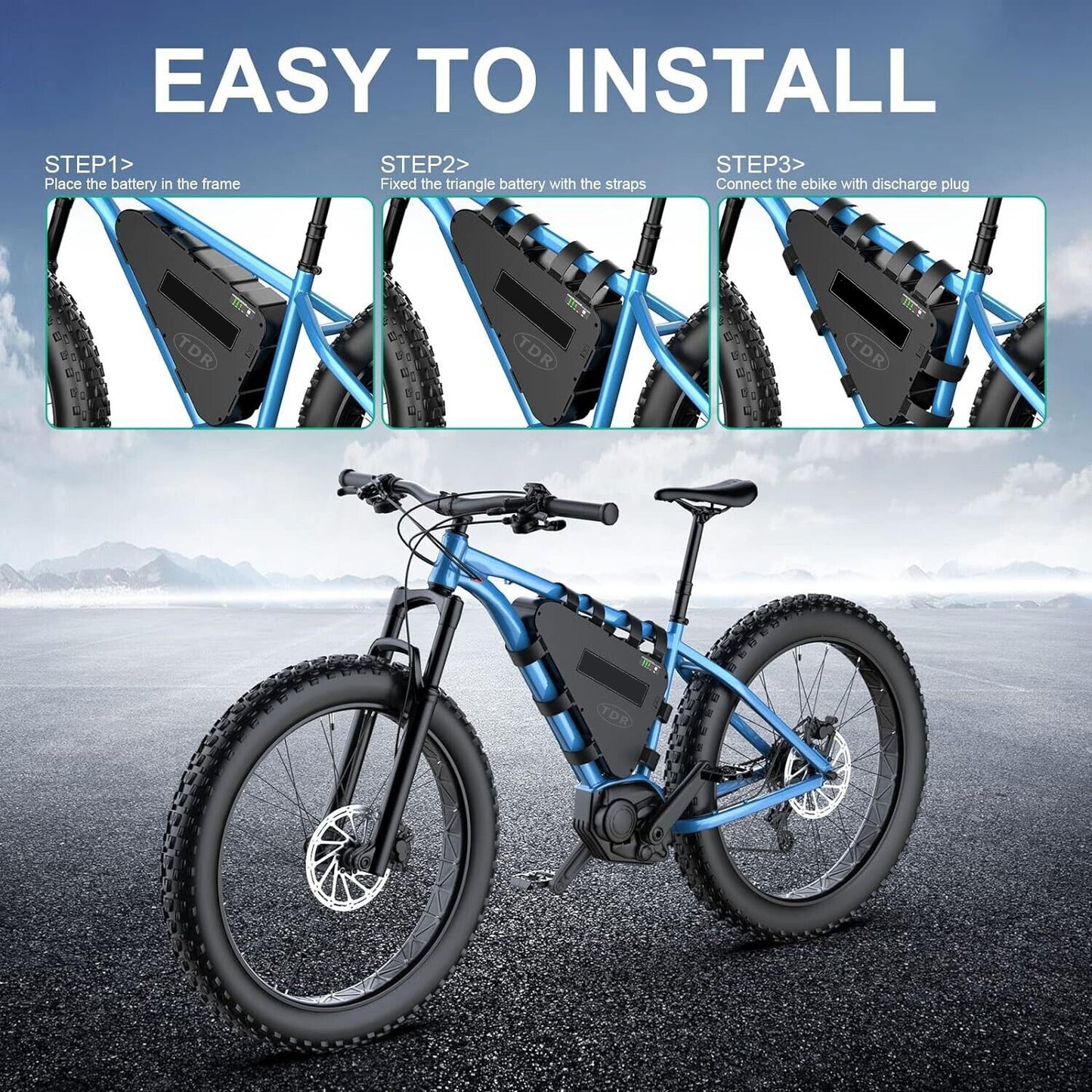 48V 28.8Ah E-Bike Li-ion Lithium Battery for 500W 750W 1000W 1500W 2000W