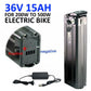 Silver Fish 36V 15Ah Electric Bike Lithium-ion Battery For 250W 350W Motor