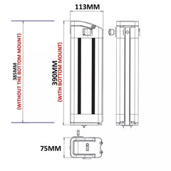 Silver Fish 36V 15Ah Electric Bike Lithium-ion Battery For 250W 350W Motor - TDRMOTO
