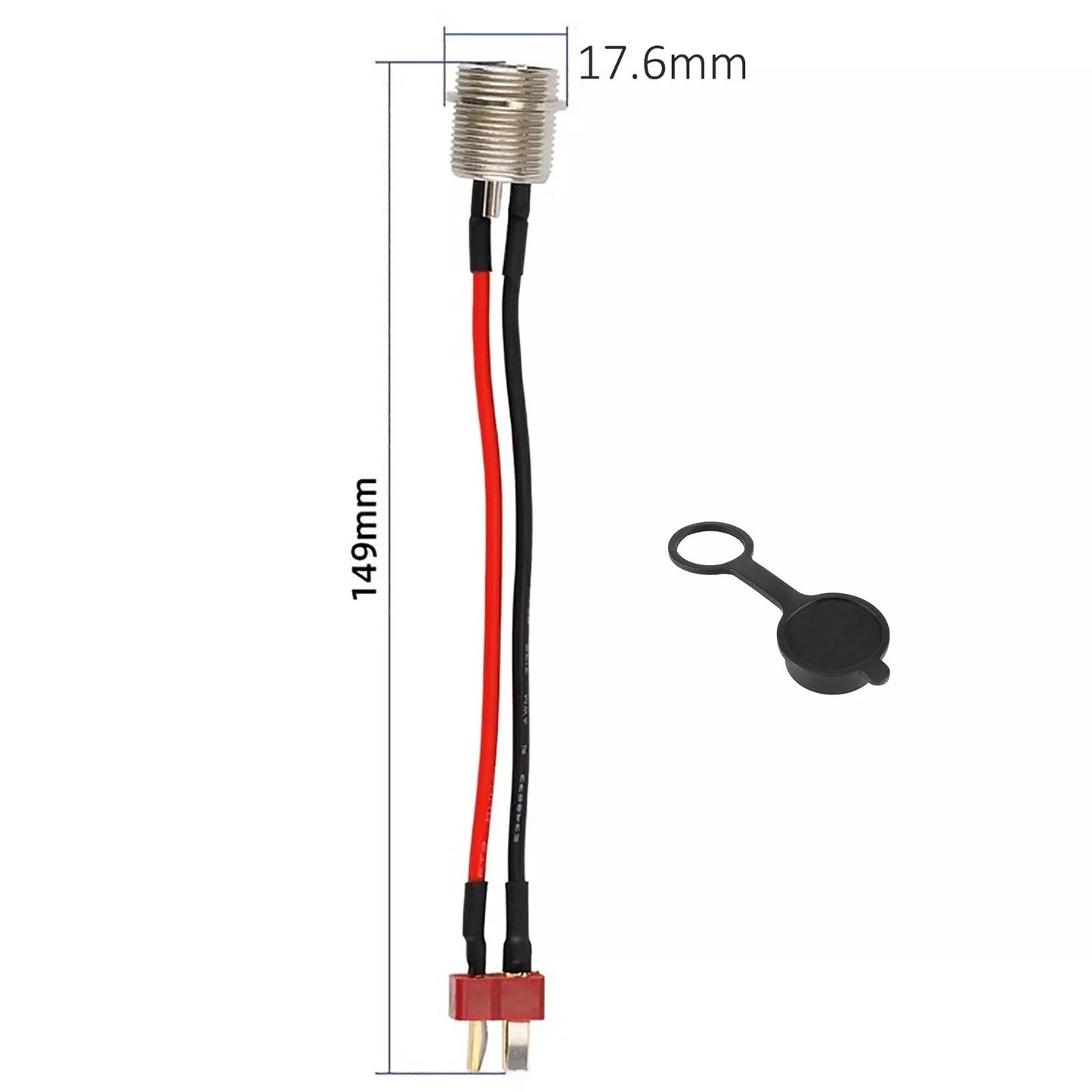 3 Pin Electric Scooter Charging Port T-head  for Ruitoo RT6 M4