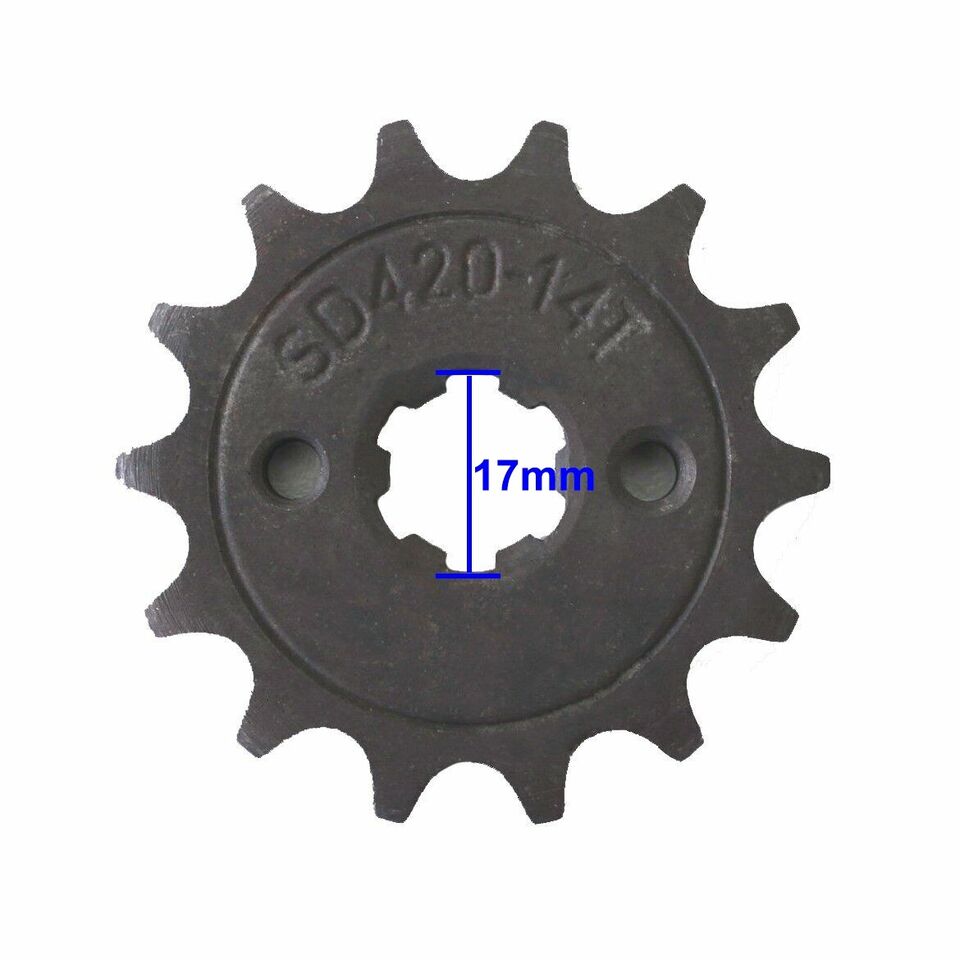 420 14T 17mm Front Sprocket