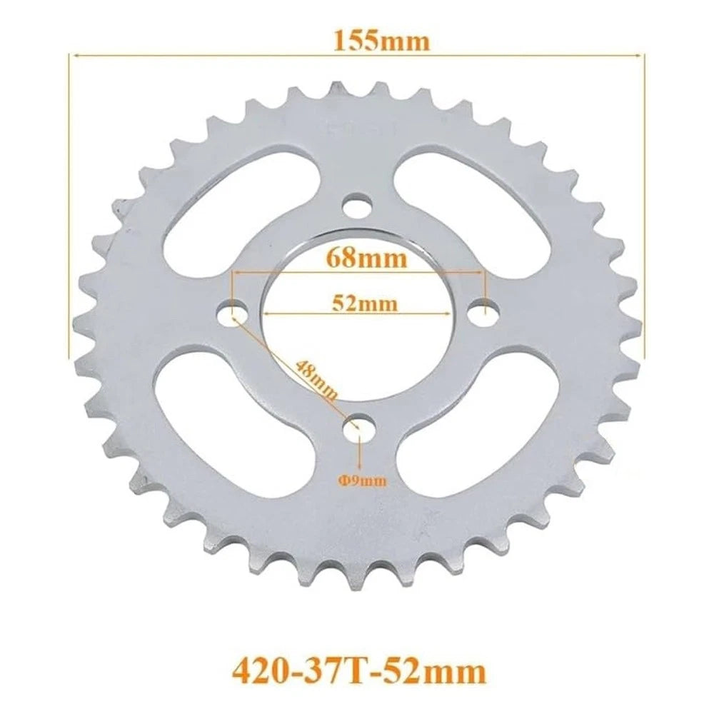420 Rear 37 T Teeth Sprocket Cog for Motorbike Thumpstar Atomic Dirt Pitpro Bike - TDRMOTO