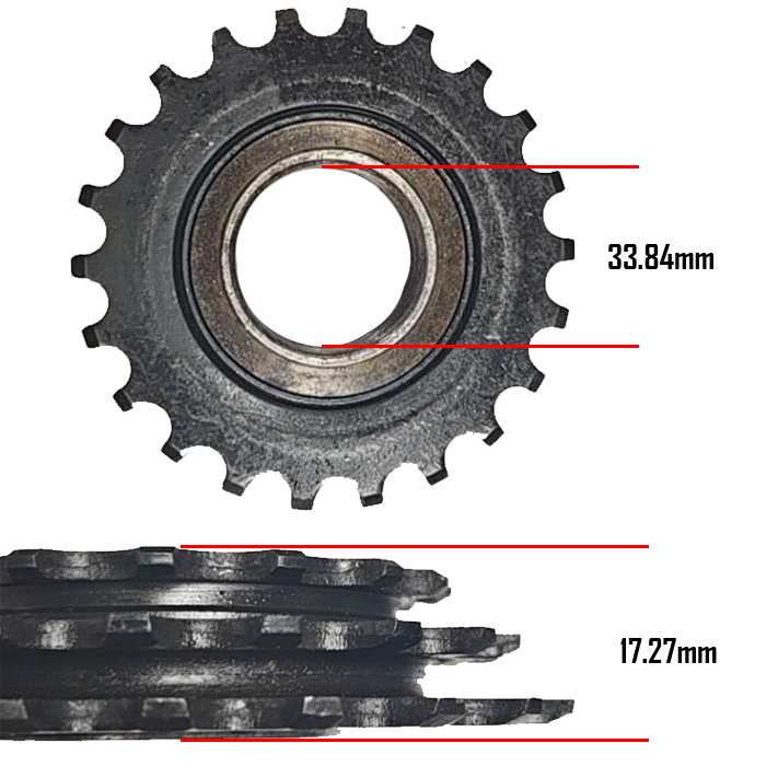 3 Speed Screw on Freewheel For Mountain Bike 16 19 22T Flywheel Cassette
