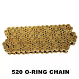 Heavy Duty 120 L O-Ring 520 Drive Chain for Honda CR125R CRF250R CRF250X CR450R - TDRMOTO