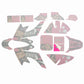 Pink TDRMOTO CRF 50 Decal Graphics Sticker Kit CRF50 Fairing PIT PRO Dirt Bike