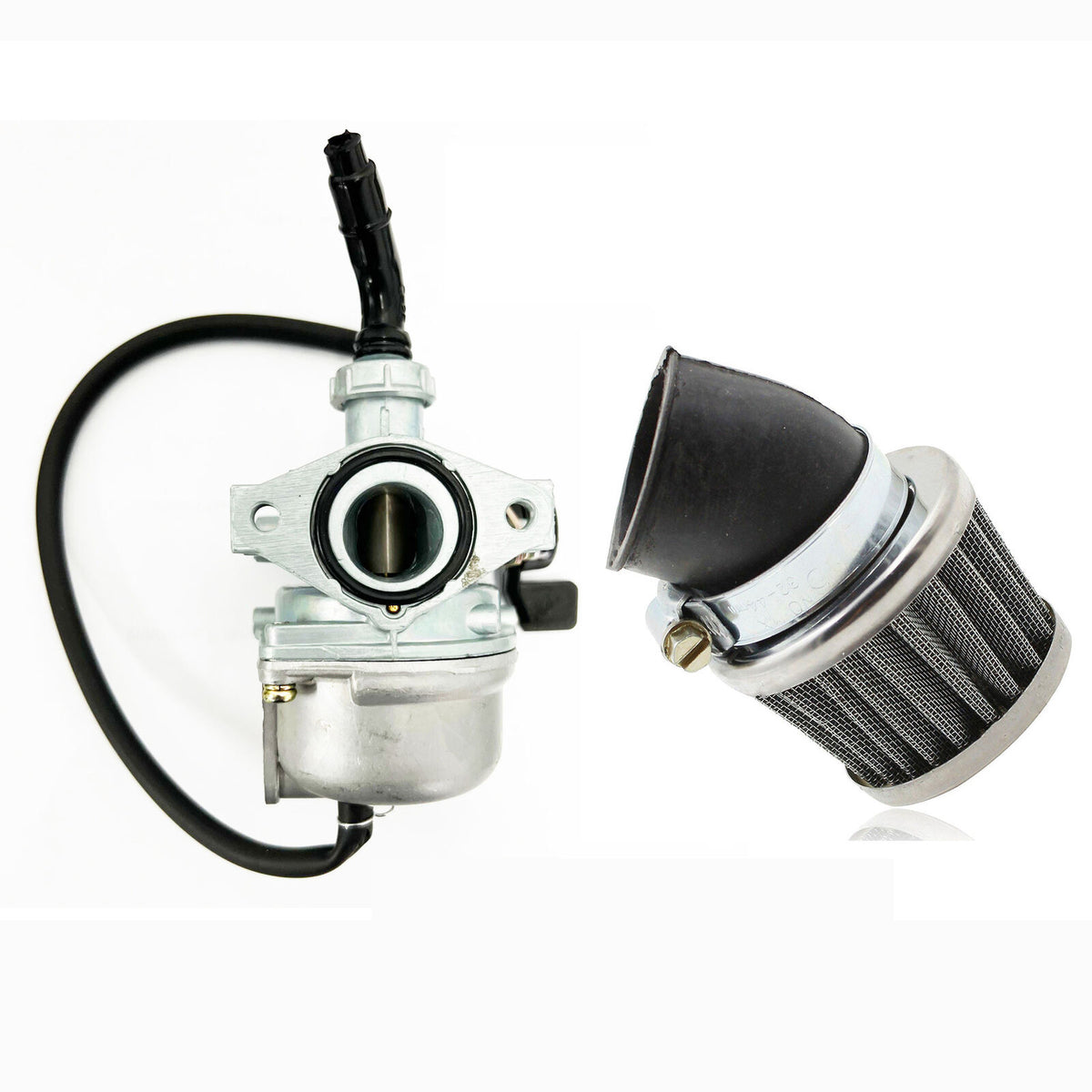PZ19 Left 19mm Carby Carburetor Air Filter 50/110/125cc Pit Dirt Monkey bike ATV - TDRMOTO