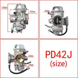 Carburetor Carby for Yamaha Grizzly YFM600 Rhino YXR660 Polaris Outlaw Predator - TDRMOTO