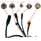 48V 35A 15 Mosfet Controller + usb Main Cable fit 750w 1000w 1500w Motor Ebike