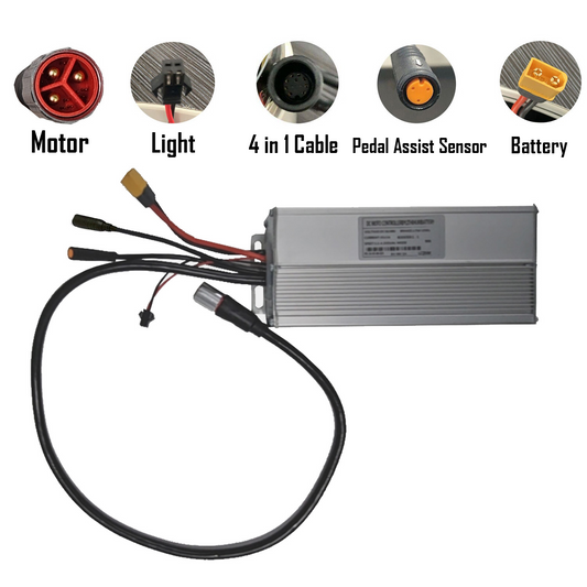 48v 35A DC Motor Controller For 1000w 1500w electric Bicycle 9 Pins