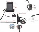 Electric Bike Bicycle Panel X1 Colored LCD Display For E-Bike Kit Waterproof 5 Pins Connector