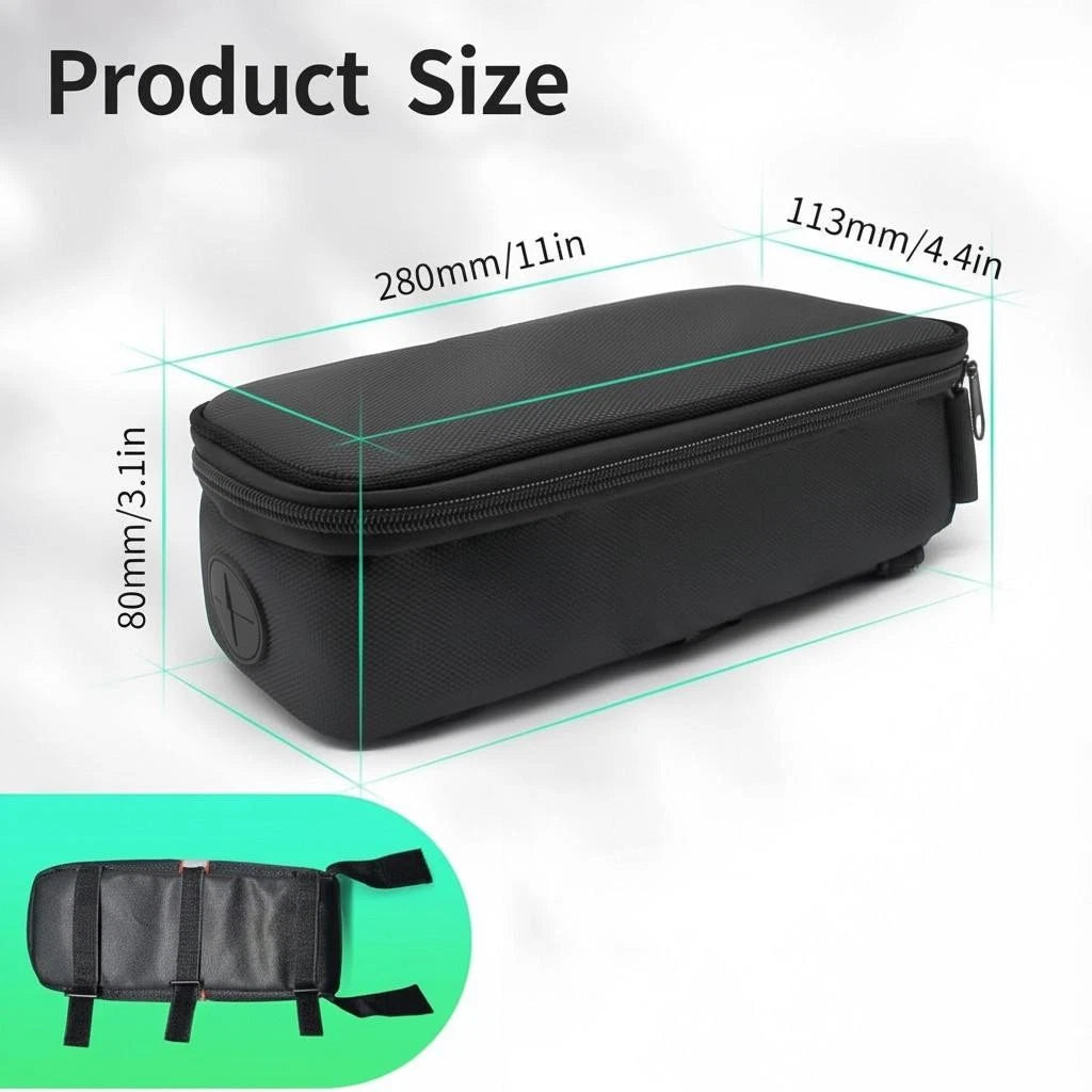 Black E-Bike Controller Bag Water-Resistant Dust-Proof for Electric Bike Kit