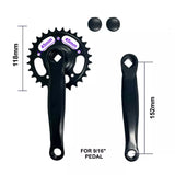 28T Single Speed 152mm Crankset for Mountain Fixed Gear Bike Folding Bicycle - TDRMOTO