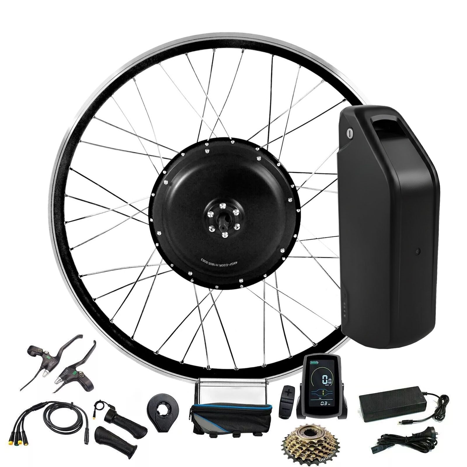 1500W 27.5'' Inch EBike Bicycle Conversion Kit 48V 20A Battery - TDRMOTO