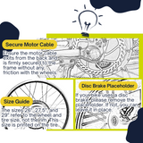72V 3000W Rear Hub Electric Bike Conversion Kit Max 90km/h with 72V 30Ah Battery - TDRMOTO