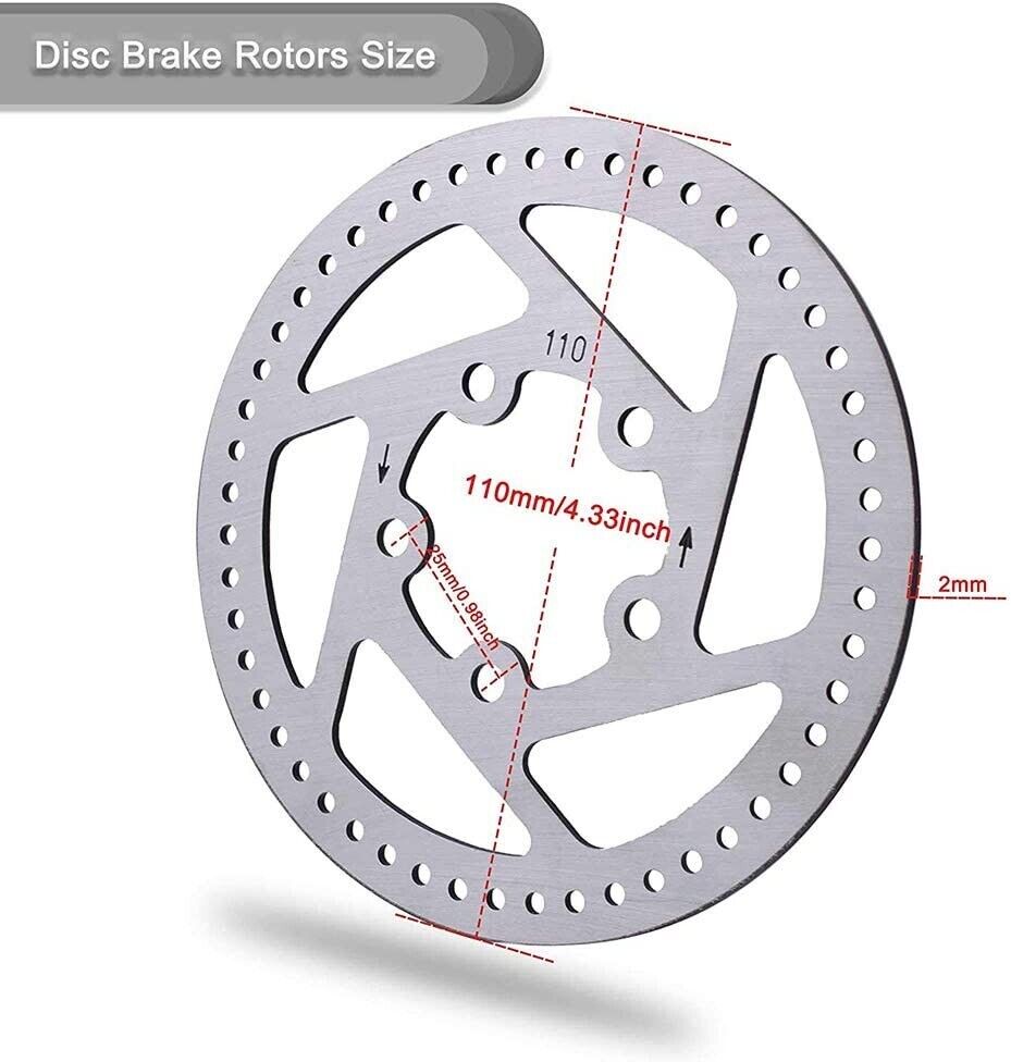 110mm E-Scooter Brake Disc Rotor W/ Screws Electric Scooter M365/1S/LITE