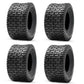 Set 4 Ride on Lawn Mower Turf Tires 15x6-6 Front & 18x8.5-8 Rear - 2PLY