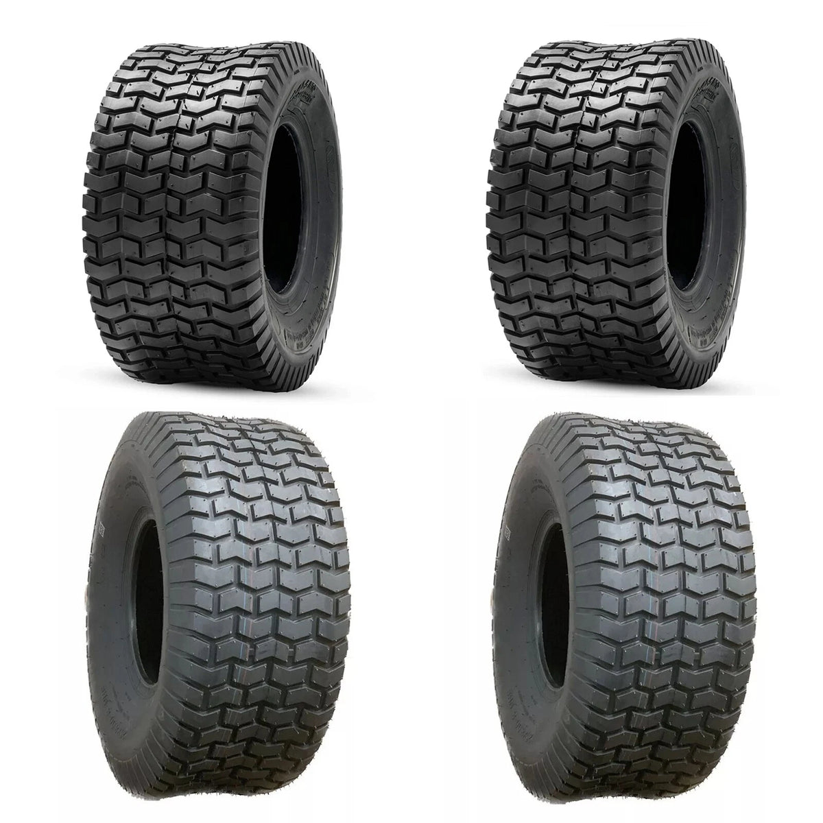 Set 4 Lawn Mower Turf Tires 15x6-6 Front & 20x8-8 Rear Ride On Tires