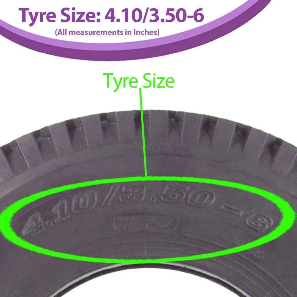 4.10/3.50-6 Front + 16x6.50-8 Rear TL Tyre John Deere D160 LA130 RIDE-ON MOWER