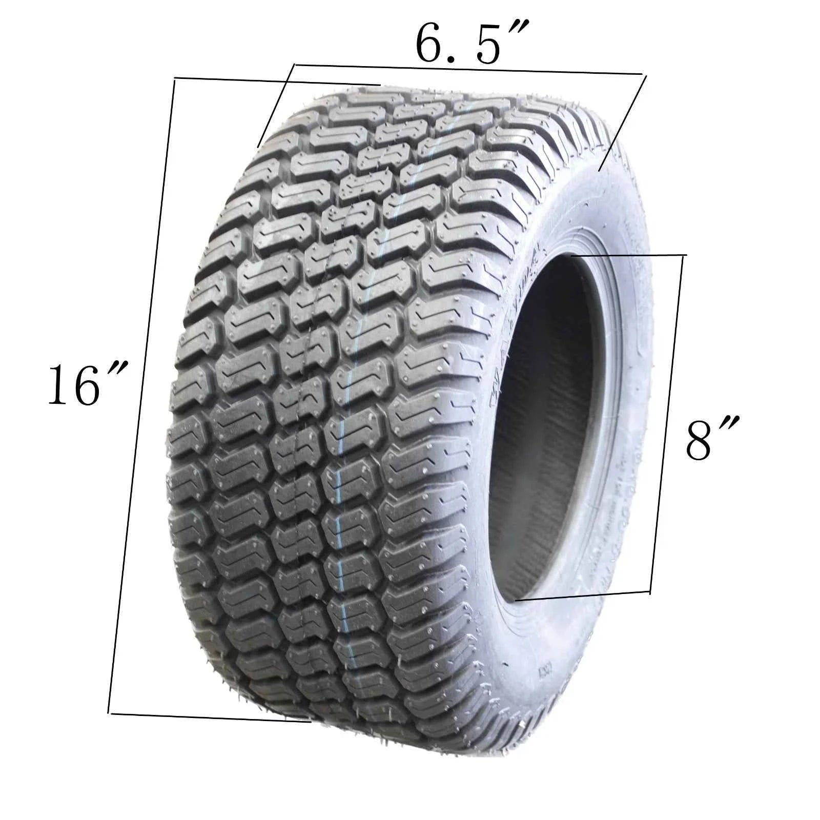 4.10/3.50-6 Front + 16x6.50-8 Rear TL Tyre John Deere D160 LA130 RIDE-ON MOWER