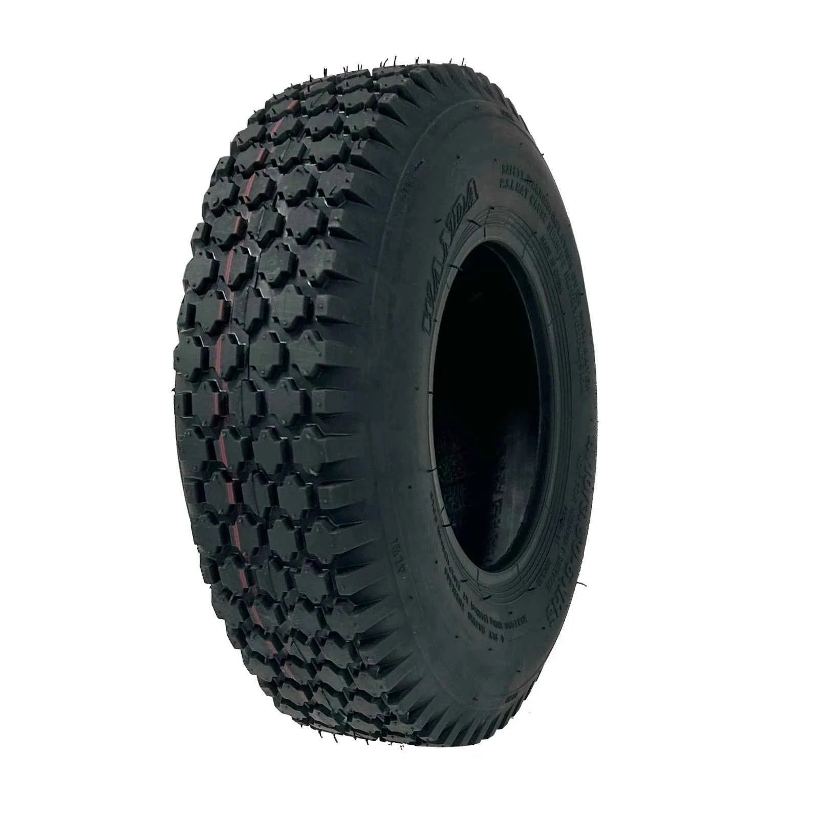 4.10/3.50-6 (4 PLY) WANDA Diamond Tyre and Tube For  Ride On Mower Hand Trucks & Trolly Tyre