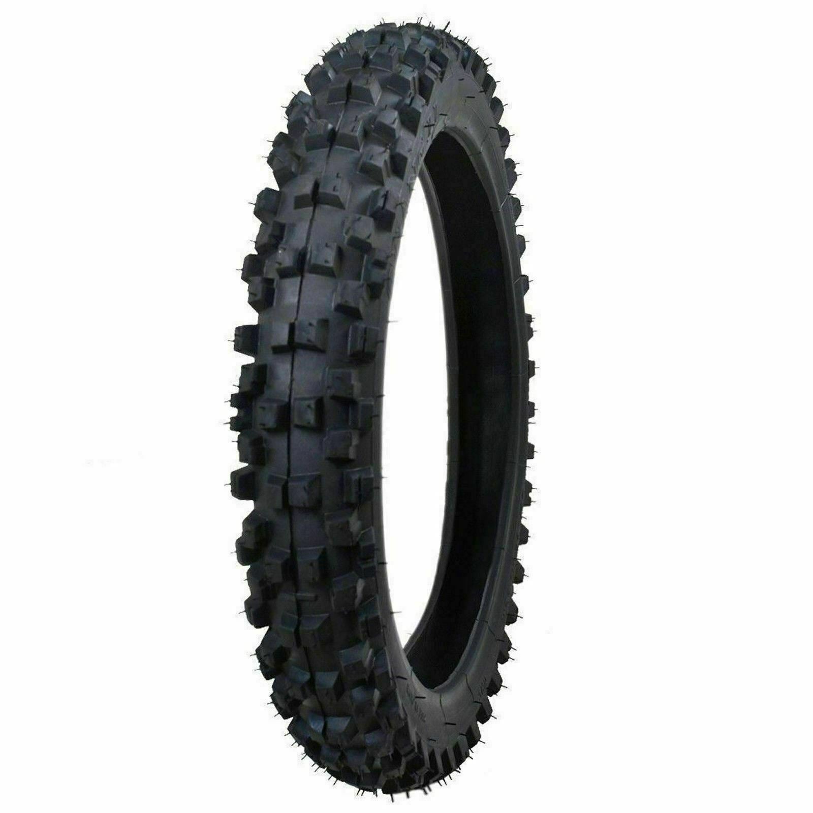 80/100-12 Inner Tube For Dirt Bikes, Fits Yamaha TTR90 TTR110 PW80 DS80 JR80, Bent Valve