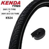 Kenda 26X1.5/1.75 47X559 City Bike Bicycle Tyre & Tube Commuter/Cruiser Tires - TDRMOTO