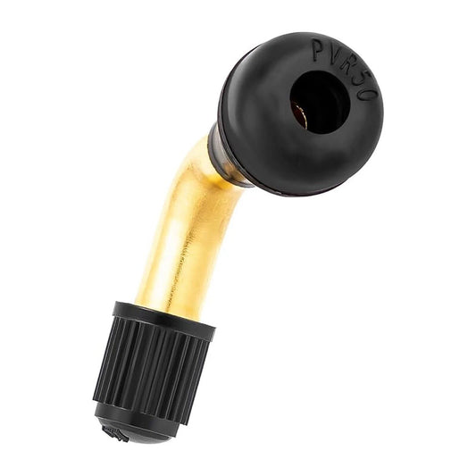 2pcs Valve Stem Bent Angled Brass Stem, Snap-in Rubber Base Tubeless Rim Valves