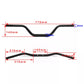 Black 1 1/8" 28 mm Handlebars, Crossbar, Bar Pad For MX Off Road Dirt Pit Bike