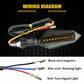 4 x Amber LED Indicators Blinkers For Yamaha Honda Suzuki Hyosung