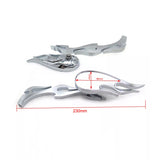 Flame Motorcycle Chrome Rear view Clear Mirror for Harley Yamaha Honda kawasaki Suzuki