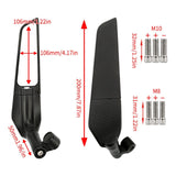 8mm 10mm Rear View Mirrors for Kawasaki Honda Suzuki KTM Motorbike Scooter - TDRMOTO