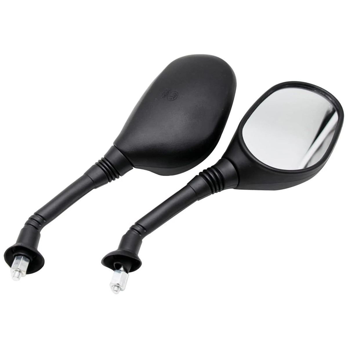 M8 2X Black Motorcycle Scooter Rear View Side Mirrors 8mm For Honda Suzuki KTM