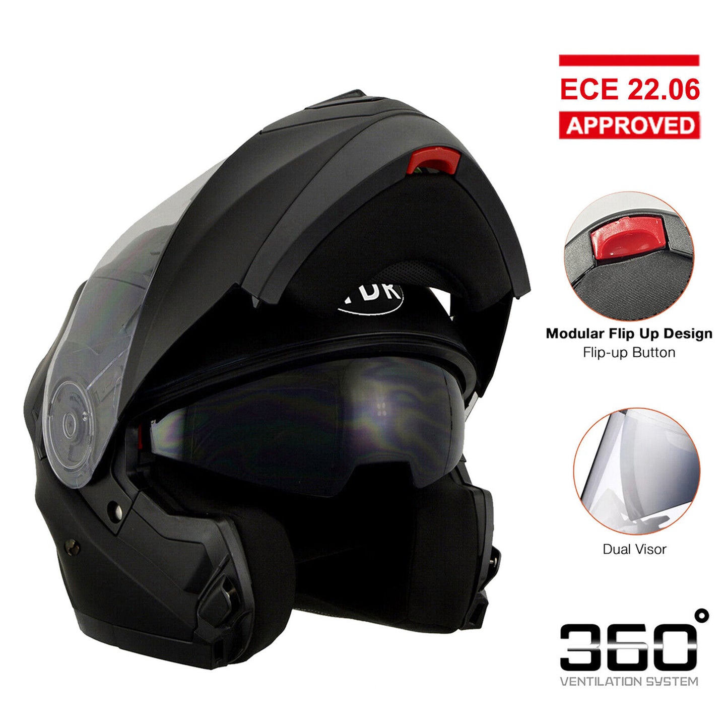 ECE Australian Approval FULL FACE Modular Flip Up Road Bike Motorcycle Helmet AU