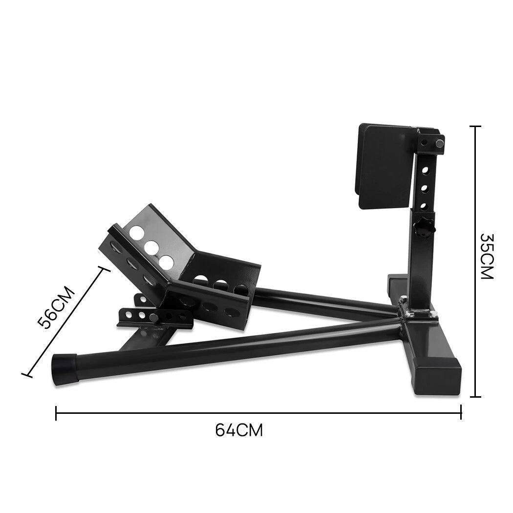 Motorcycle Front Wheel Stand Chock Parking Lock Holder Support - TDRMOTO