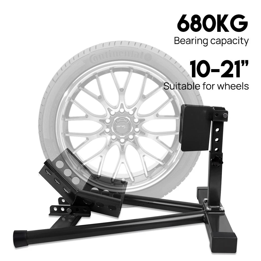 Motorcycle Front Wheel Stand Chock Parking Lock Holder Support - TDRMOTO