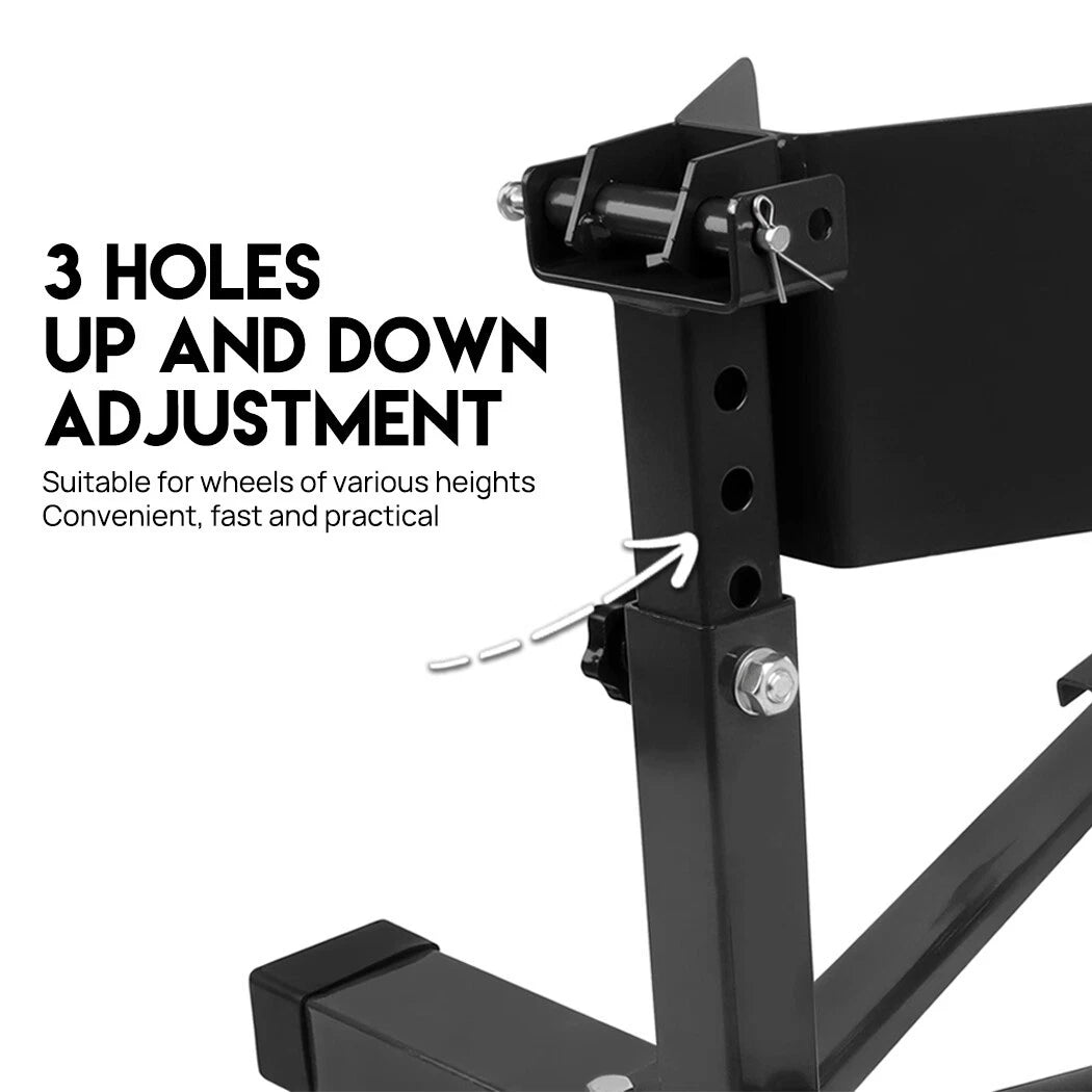 Motorcycle Front Wheel Stand Chock Parking Lock Holder Support - TDRMOTO