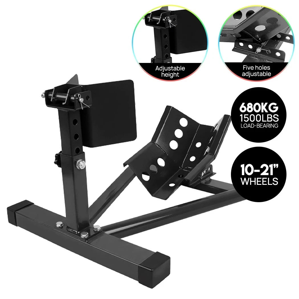 Motorcycle Front Wheel Stand Chock Parking Lock Holder Support - TDRMOTO