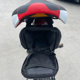 Medium Bicycle Saddle Bag Pack Water Resistant Black for Mountain Bike