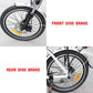 TDR 250W 20" Step-Through White Folding Electric Bike eBike Pedal Assist 10Ah/15Ah Battery - TDRMOTO