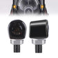 2 x Motorcycle LED Turn Signal Lights Amber Indicators Mini Blinkers Universal Tinted Black/Clear