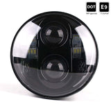 DOT SAE E9 Approved 5.75 Inch Round Silver LED Headlight Hi/Lo Motorcycle Hi/Lo Projector For Harley - TDRMOTO