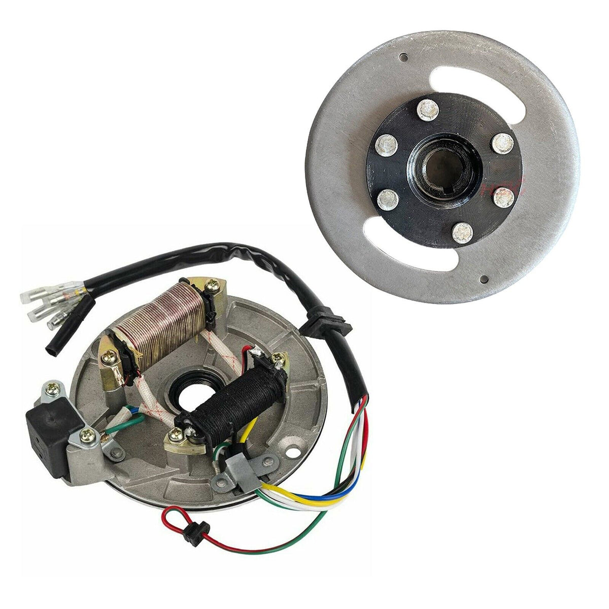 Magneto Stator Plate + Flywheel Set for 110cc 125cc Kick Start PIT PRO Dirt Bike - TDRMOTO