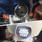 7" 75w LCD Round Headlight For HARLEY DAVIDSON SOFTAIL YAMAHA ROAD STAR CRUISER