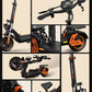 Ruitoo M5 Pro Electric Scooter, 1200W Foldable Seat IPX4 Max 70km