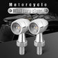 2x 8mm Amber Mini LED Indicators Turn Signal Blinkers Vintage Billet Type